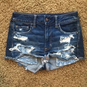 American Eagle Super Stretch Jean Shorts Size 4